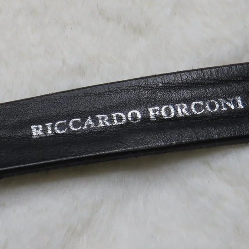 RICCARDO FORCONI‎ black embelished belt
